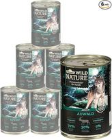 "Dehner Wild Nature" šlapias maistas šunims, jaunesniems / suaugusiems / vyresniems, įvairių rūšių ir dydžių