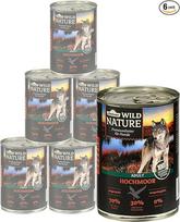 "Dehner Wild Nature" šlapias maistas šunims, jaunesniems / suaugusiems / vyresniems, įvairių rūšių ir dydžių