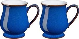 "Denby Azure Stoneware Royal Blue" 2 puodeliai "Craftsman