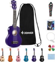 "Donner Rainbow" serijos soprano ukulelė, Havajų gitara, violetinė