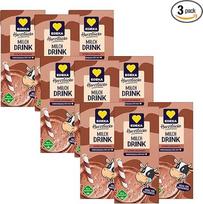 "Edeka Herzstücke" Pieno gėrimas su šokolado pieneliu 3x 200 ml (3 pakuotės) | | Trinkpäckchen für unterwegs | Getränk für Schule, Pause und Alltag