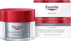 "Eucerin Hyaluronic Filler + Volume-Lift" naktinis kremas 50 ml, regeneruojantis kremas nuo senėjimo, su hialurono rūgštimi ir magnoliu, veido kremas su hialurono rūgštimi ir magnoliu