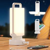 "Eventek" saulės lempa 8000 mAh, itin ryški sulankstoma LED stovyklavimo lempa su 3 režimais ir jutikliniu valdymu, IPX5 įkraunama palapinės lempa, skirta elektros energijos tiekimo sutrikimams, stovyklavimui, žygiams, kritiniams atvejams