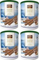"Feiny Biscuits" vaflių lazdelės "Cocoa Hazelnut Waffle Rolls" su kakavos kremo įdaru su lazdyno riešutais Vertės pakuotė 4 x 400 g