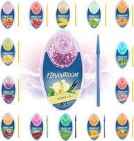 "Flavouroom" - 100 kapsulių rinkinys "Premium" | "Pasidaryk pats" pasiflorų aromato filtras nepamirštamam skoniui | Pridedama aromatinių kamuoliukų laikymo dėžutė (Vanilė)
