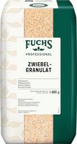 "Fuchs Professional" svogūnų granulės, paruoštos virtuvei, idealus prieskonis salotų padažams, sriuboms ir troškiniams, profesionalios kokybės, skirtas dideliems vartotojams ir viešojo maitinimo įstaigoms, 1 kg perdirbamame maišelyje