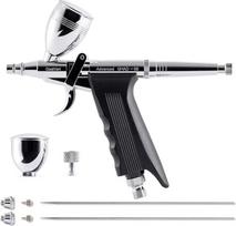 "Gaahleri Airbrush" rinkinys, aerografo pistoletas, dvigubo veikimo gravitacinio tiekimo rinkinys, 0,38 ir 0,5 mm adatos, 1/2 ir 1/4 oz skysčio puodelis, universalus aerografas, makiažo modelis, tapyba, nagų dailė, tatuiruotė