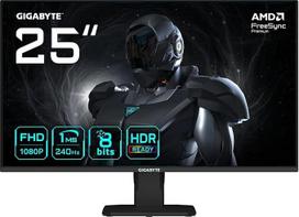 "Gigabyte GS25F2A" 25 colių FHD žaidimų monitorius - 1920 x 1080, 240 Hz, 1 ms, 300 cd/m², Display HDR 10, HDMI 2.0, DisplayPort 1.4