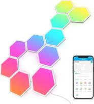 "Govee Glide" šešiakampė LED švieslentė, 10 RGBIC išmaniųjų sieninių šviestuvų, vidaus, veikia su "Alexa" ir "Google Assistant", kūrybinės dekoratyvinės "Wi-Fi" šešiakampės LED švieslentės, muzikos sinchronizavimas žaidimams ir kambarių dekoravimui