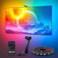 "Govee Envisual TV Backlight T2" su dviguba kamera 75-85 colių televizoriams ir kompiuteriams, RGBIC "WiFi" LED juosta, suderinama su "Alexa" ir "Google Assistant" Dvigubi šviesos rutuliukai dekoracijoms