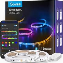 "Govee" LED juosta, RGBIC LED juosta, 20 m, muzikos sinchronizavimas, segmentų valdymas, spalvų keitimas, 64 scenų režimai, valdoma per programėlę, skirta vakarėliams, namams, miegamiesiems, televizoriui, 2 ritiniai po 10 m