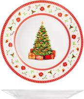 "H&H Classy Christmas" kalėdinės akmens masės lėkštės vaisiams, kalėdinis dekoras, 20 cm, 12 vnt.