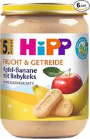 "HiPP" obuoliai ir bananai su kūdikių sausainiais, 6 vnt. (6 x 190 g)