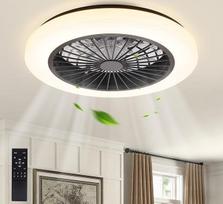 "Homefire" lubų ventiliatorius su apšvietimu Tylus LED lubų šviesos ventiliatorius su nuotolinio valdymo pulteliu 40 W lubų lempa Dimmable 6-Speed Timing Modern Living Room Lamp with Fan for Bedroom