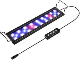 "Hygger" 9-32 W akvariumo LED apšvietimas, akvariumo LED lempa su laikmačiu, reguliuojamas apšvietimas, LED akvariumo lempa su reguliuojamu laikikliu 28-48 cm akvariumui, akvariumui, žuvų augalams (balta, mėlyna ir raudona šviesa)