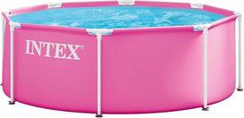 "Intex" 28290ND 2,44 m x 76 cm rožinės spalvos metalinio rėmo baseinas (tik baseinas)