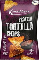 "IronMaxx" baltyminiai tortilijų traškučiai - Barbecue 60 g | traškūs baltyminiai traškučiai, pagaminti iš sojos ir manijokų | daug baltymų turintis užkandis | mažai angliavandenių, daug skaidulų ir be glitimo | idealiai tinka fitnesui ir dietai (5 pakuot