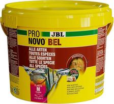 "JBL Pronovo Bel" dribsniai Pagrindinis maistas visoms 8-20 cm akvariumo žuvims, žuvų maistas dribsniai, M dydis, 5,5 l