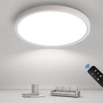 "JDONG" LED lubų šviestuvas su nuotolinio valdymo pulteliu 72 W apvalus lubų šviestuvas su nuotolinio valdymo pulteliu 3000 K - 6000 K gyvenamojo kambario šviestuvas itin plonas šviestuvas gyvenamajam kambariui, miegamajam, valgomajam, biurui Skersmuo 60