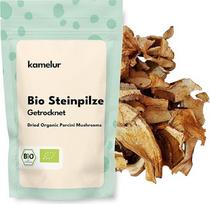 "Kamelur" 100 g ekologiškų džiovintų pievagrybių griežinėliais - džiovinti grybai be priedų, džiovintos daržovės