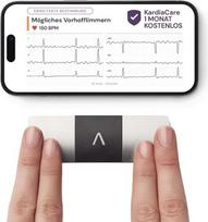 "KardiaMobile" 6 kanalų asmeninis EKG širdies ritmo monitorius - šeši širdies vaizdai, aptinka prieširdžių virpėjimą, greiti rezultatai