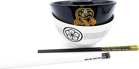 "Karate Kid" Kobra Kai ir Miyagi-Do rameno dubenėlių rinkinys su lazdelėmis 18 oz