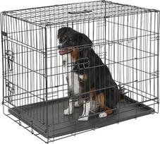 "Kerbl Pet" tinklinė transportavimo dėžė, dviejų durų, dėžė šunims, transportavimo dėžė, juoda, 76 x 54 x 64 cm, metalinė, šunims, nuimamas plastikinis dėklas