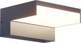 "Klighten" 24 W lauko sieninis šviestuvas LED vidaus lauko sieninis šviestuvas, šiltai baltos spalvos 2700 K sieninis šviestuvas, lauko šviestuvas sodui, kiemui ir įėjimui, IP65 lauko šviestuvas, PC + aliuminis, antracito spalvos