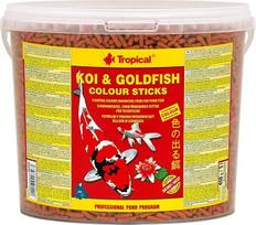 "KOI & Goldfish Colour Sticks" 5L / 430g - visavertis tvenkinio žuvų maistas, spalvą suteikiantis maistas visų spalvų koi ir auksinėms žuvelėms