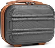 "Kono Cosmetic Case" kosmetikos dėklas "Vanity Box Organiser" grožio dėklas "Grey/Brown" 12 colių kosmetikos dėklas