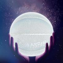 "Kuangmi Atspindintis šviečiantis krepšinio Holographic švytintis naktinis žaidimas Šviečia krepšinio kamuolys Vyrų oficialus dydis 7 29,5'''