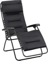"Lafuma Mobilier" - Paminkštintas nulinės gravitacijos gulimas krėslas - Rsx Clip - AirComfort - Black Acier LFM2058_6135
