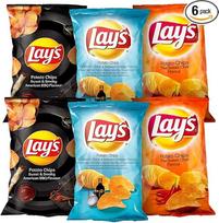 "Lays Crisps" traškučiai dideliame maišelyje | 6 pakuočių pakuotė