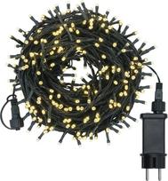 "LED" pasakų žibintai lauko galia 30 m 300 LED, Kalėdų eglutės pasakų žibintai su 8 šviesos režimais ir atminties funkcija, IP44 vandeniui atsparus "Cluster" pasakų žibintai šilta balta spalva, skirti vidaus, lauko Kalėdų statybų dekoravimui
