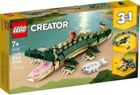 "Lego Creator 3-in-1 Crocodile 31121" statybinis žaislas su laukinių gyvūnų žaislais (454 detalės)