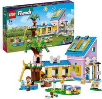 "LEGO Friends" šunų gelbėjimo centras, kūrybinis veterinarijos gydytojo žaislas su mini lėlių ir šuniukų figūrėlėmis, iš 2023 m. rudens serijos su Zacu ir gyvūnų figūrėlėmis, pvz., šuniuku Pikliu 41727