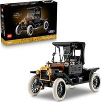 "LEGO Icons Ford Model T" - suaugusiesiems skirtas retro automobilio modelis - kolekcinės parodos rinkinys su medžiaginiu sulankstomu stogu, aukštais ratais ir padalytu priekiniu stiklu - dovana klasikinių transporto priemonių gerbėjams - 11376