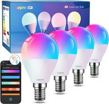 "Lepro Smart E14 LED BP1 G45", personalizuotas dirbtinio intelekto šviesos dizaineris, 4,9W 470LM RGB+CCT, reguliuojamas apšvietimas, suderinamas su "Alexa" / "Google", muzikos sinchronizavimas, "WiFi" ir "Bluetooth", dirbtinio intelekto aplinkos apšvieti