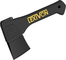 "Lexivon LX-V9" kirvis, 23 cm ilgio, mažas kirvukas lauke, sode, malkoms, statyboms, kapojimui, išgyvenimui, stovyklavimui, su ergonomiška rankena, apsauginiu dangteliu, lengvas stiklo pluošto kompozito stilius
