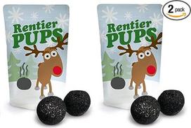 "Liebeskummerpillen Reindeer Pups" 2 vnt. kalėdinių zefyrų rinkinys, skirtas gardžioms staigmenoms, puikiai tinkantis Advento kalendoriui, šeimos džiaugsmui ir šventiniams malonumams Kalėdų laikotarpiu