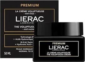 "Lierac Premium The Rich Cream" - senėjimą stabdantis veido kremas su hialurono rūgštimi ir niacinamidu - koreguoja visus senėjimo požymius - maitinamoji priežiūra normaliai, sausai ir jautriai odai