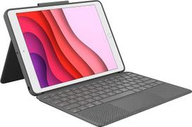 "Logitech Touch Combo", skirtas "iPad" (7 kartos) A2200, A2197, A2198 ir (8) gen A2270, A2428, A2429, A2430, klaviatūros dėklas su sekimo pulteliu, nuimama klaviatūra, "Smart Connector" technologija - juodas