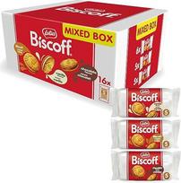 "Lotus Biscoff" dvigubų sausainių įvairovės pakuotė 3 rūšys: 5 dvigubi sausainiai pakuotėje Natūralios kilmės ingredientai Be dažiklių 16 x 50 g 800 g