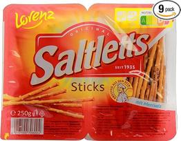 "Lorenz Saltletts Classic" lazdelės su jūros druska, 9 vnt. (9 x 250 g)