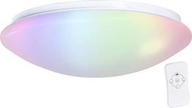 "Luminea" LED panelė RGBW Dimmable: (LED lubų šviestuvas RGBW, nuotolinio valdymo, 1100 lm, 15 W)
