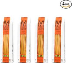 "Mancini Pastificio Agricolo Linguine Classic" - rankų darbo kietųjų kviečių manų kruopų makaronai, pagaminti iš Marchigian kviečių, bronzos traukimo, lėtai džiovinti, 4 x 500 g