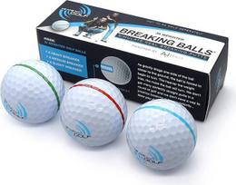 "ME AND MY GOLF Breaking Balls" - imituokite tikrus laužtus smūgius su treniruočių golfo kamuoliukais, baltos spalvos