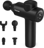 "Mebak 7" masažo pistoletas, 5 intensyvumo lygiai (2000-3200 aps./min.), masažo pistoletas su 4 priedais, USB-C ir LED ekranas, 45-55 dB tylus raumenų masažo pistoletas skausmui malšinti ir atpalaiduoti