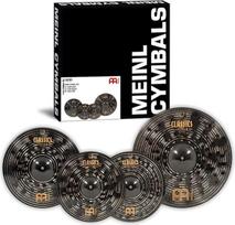 "Meinl Cymbals Classics Custom Dark Cymbal Set" (vaizdo įrašas) su 14 colių "Hihat", 16 "Crash", 20 "Ride" - B12 bronza, tamsus apdaras (CCD141620)
