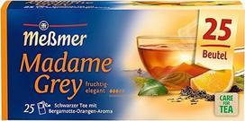 "Meßmer Madame Grey" juodoji arbata su bergamotės ir apelsino aromatu 25 arbatos maišeliai
